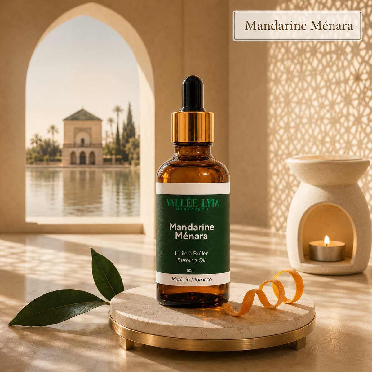 Huile à brûler — Mandarine Ménara — vue 3