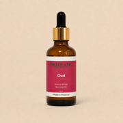 Huile à brûler Oud Vallée Lyia — packshot sur fond ivoire