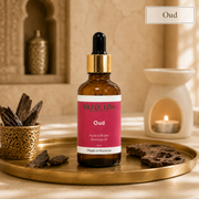 Huile à brûler Oud Vallée Lyia — ambiance luxe